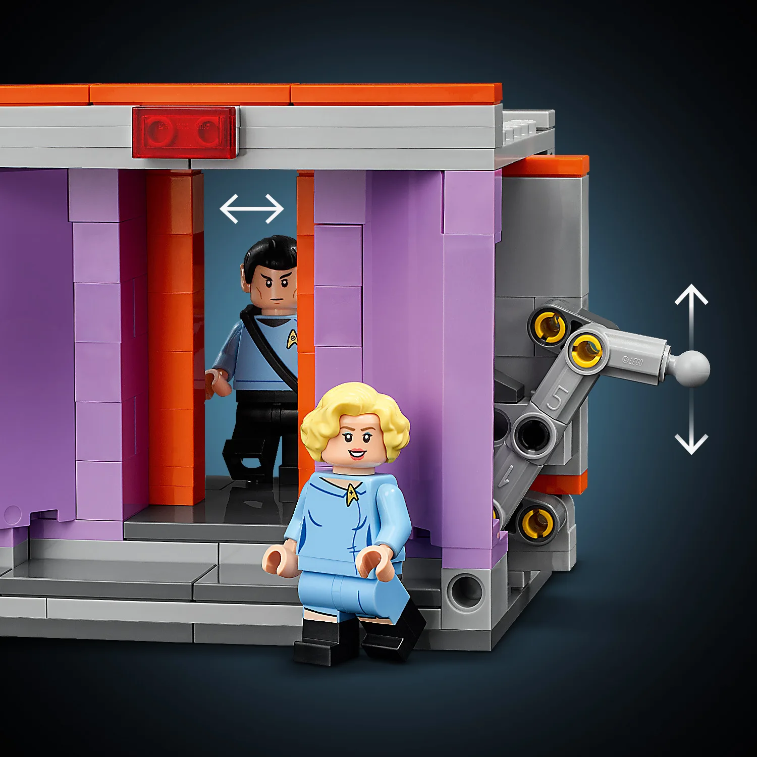 Turbolift-deuren met openingsfunctie