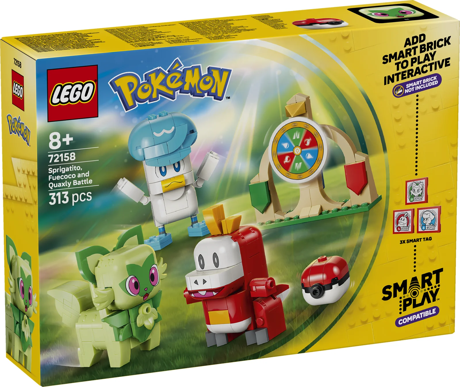 LEGO Pokemon Sprigatito, Fuecoco and Quaxly Battle