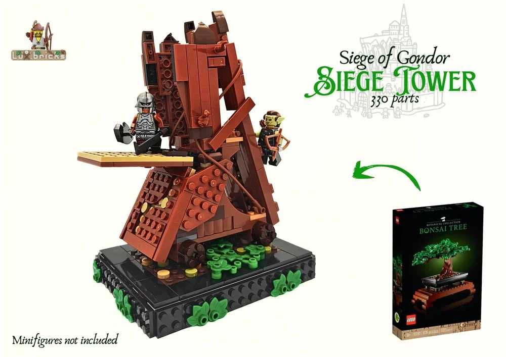 lux.bricks MOC-263440 — Siege Tower uit Bonsai Tree