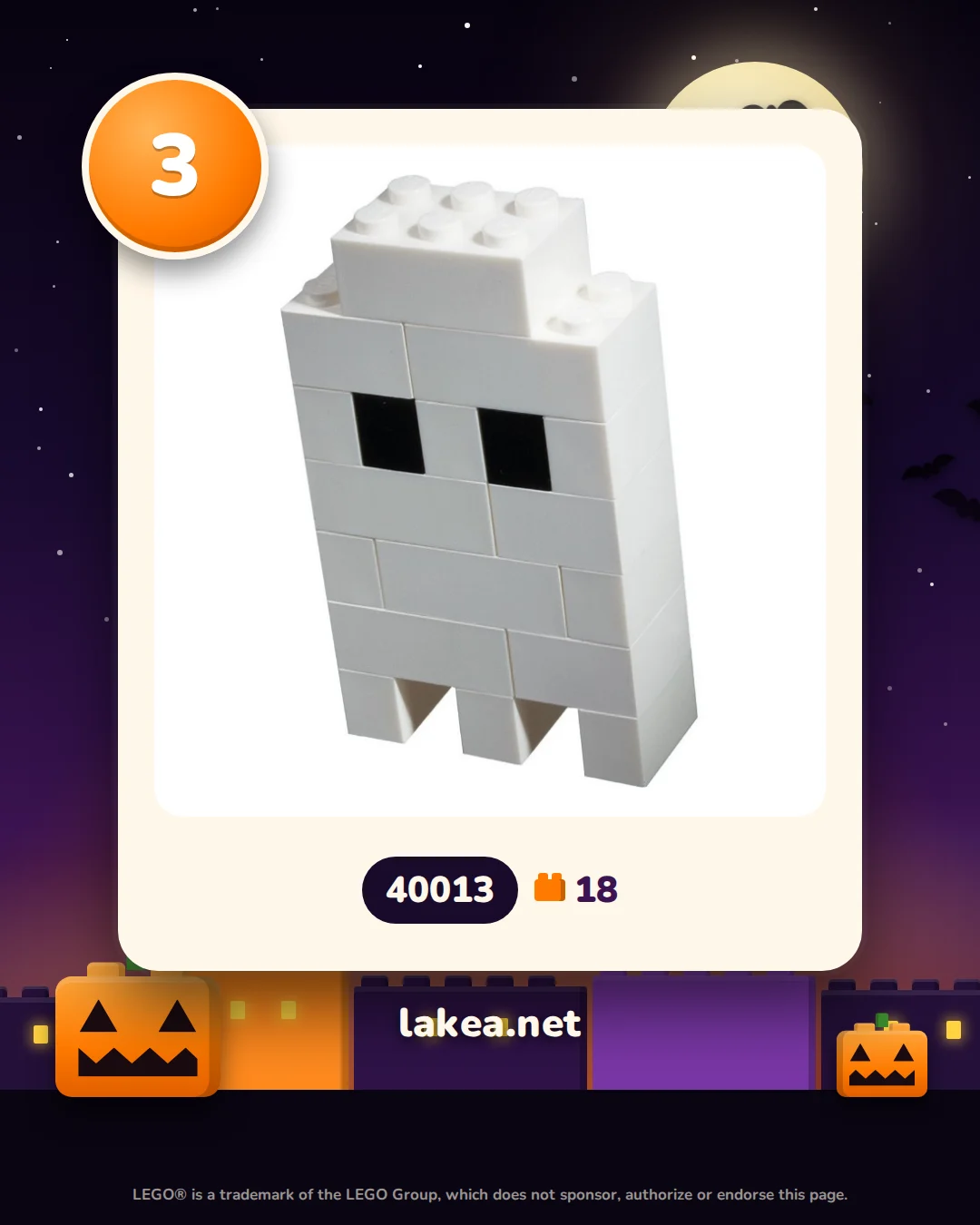 Dag 3: LEGO® Halloween-spook (40013)