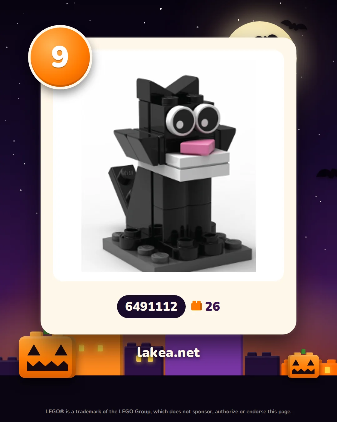 Dag 9: LEGO® Zwarte kat (6491112)