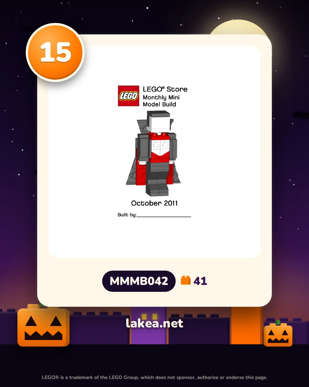 Dag 15: LEGO® Dracula (MMMB042)