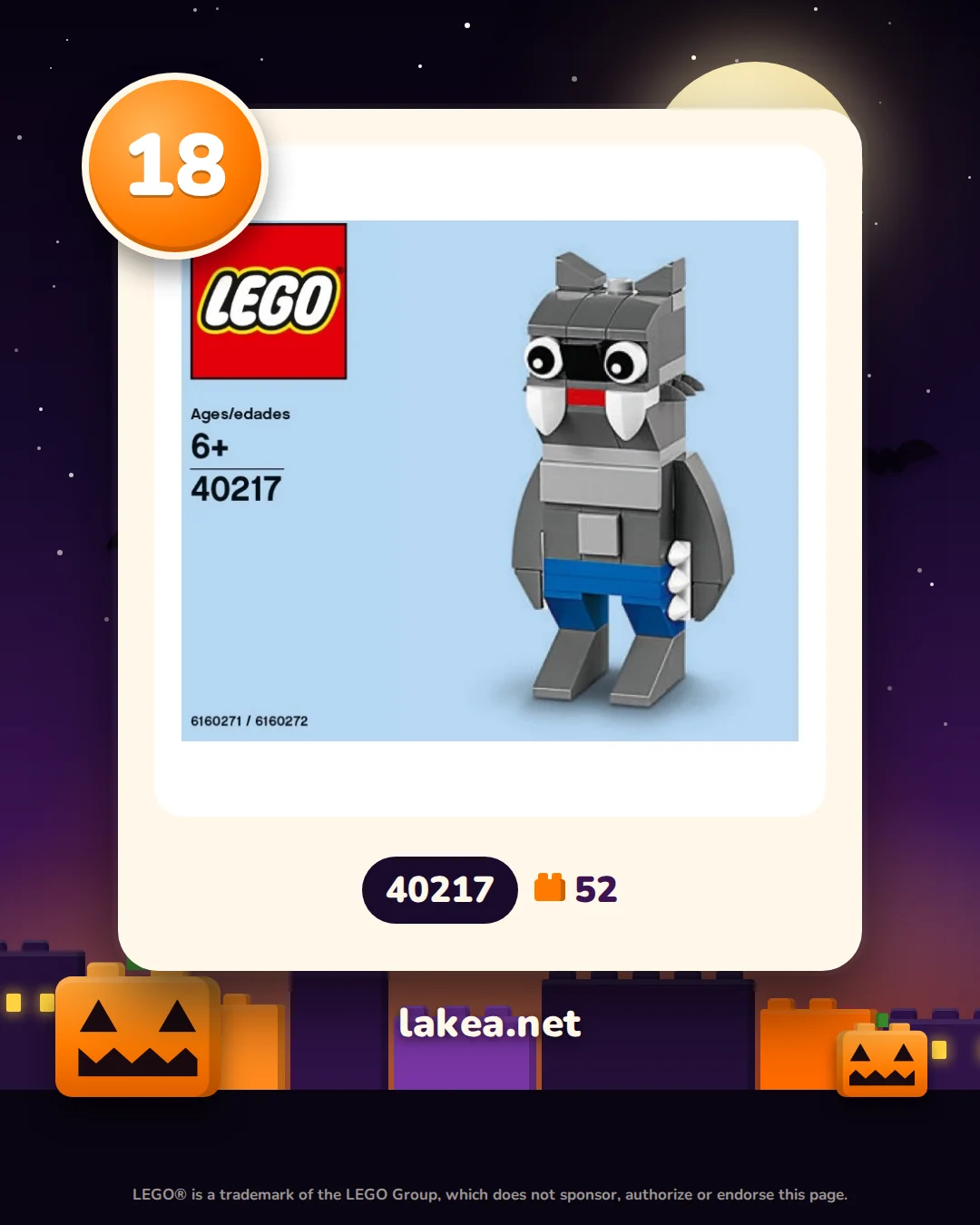 Dag 18: LEGO® Weerwolf (40217)
