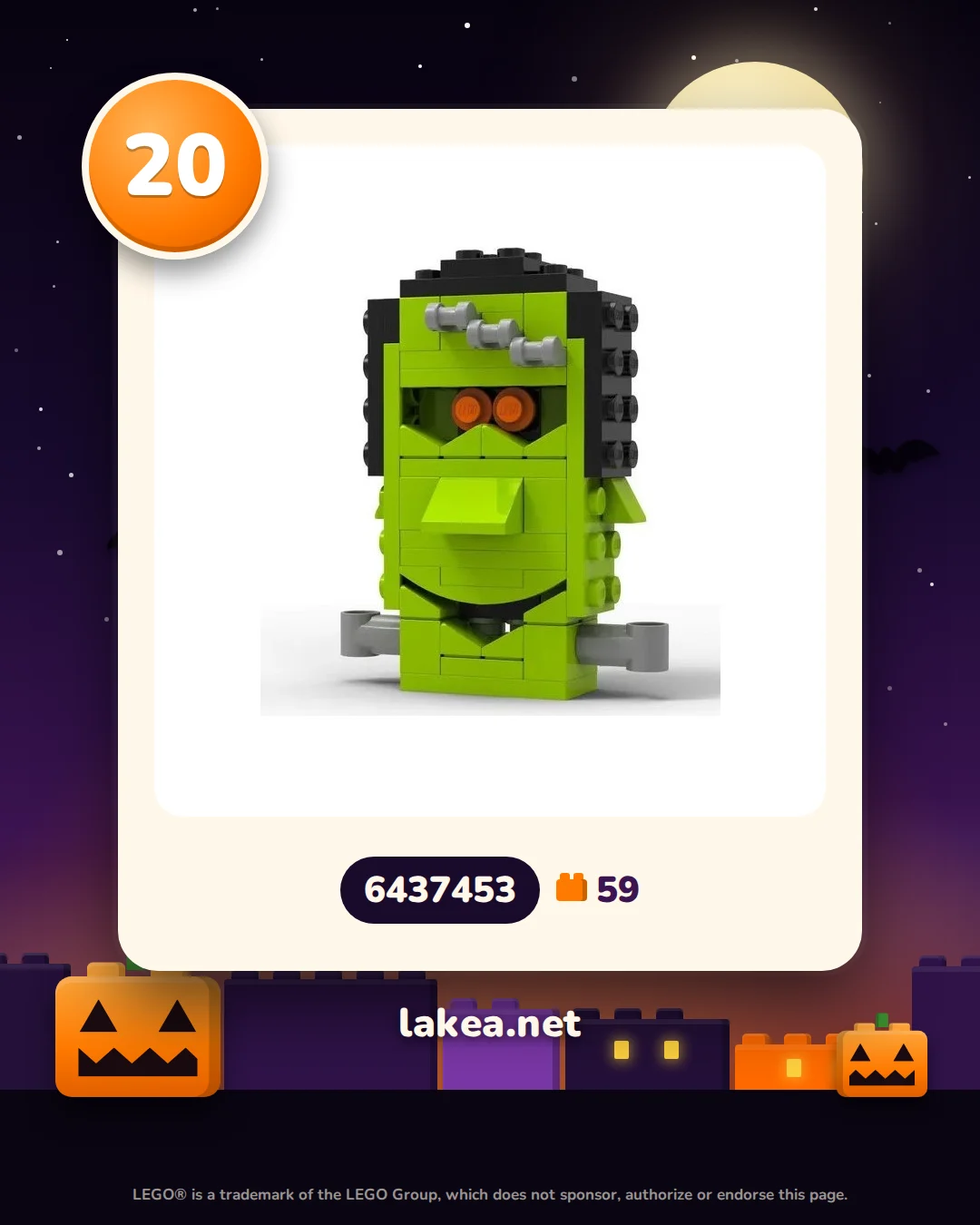 Dag 20: LEGO® Frankensteins monster (6437453)
