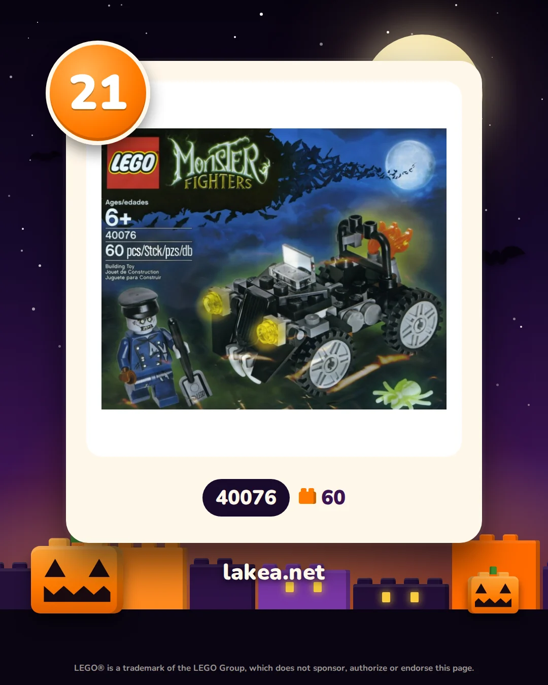 Dag 21: LEGO® Zombie-auto (40076)