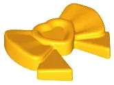 Friends Accessories Hair Decoration, Bow with Heart, Long Ribbon, and Small Pin