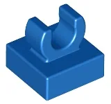 Tile, Modified 1 x 1 with Open O Clip