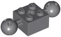 Technic, Brick Modified 2 x 2 with 2 Ball Joints and Axle Hole