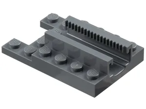 Plate, Modified 4 x 6 with 1 x 2 Cutout and Gear Track (Ninjago Dragon Spinjitzu Spinner Launcher)