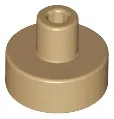 Tile, Round 1 x 1 with Bar and Pin Holder