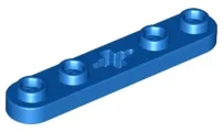 Technic, Plate 1 x 5 with Smooth Ends, 4 Studs and Center Axle Hole