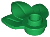 Plant Plate, Round 1 x 1 with 3 Leaves