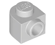 Brick, Round 1 x 1 x 2/3 Half Circle Extended with Stud on Side