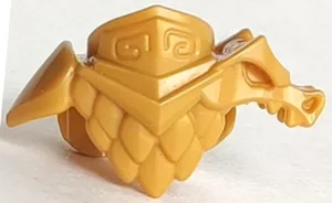 Minifigure Armor Breastplate with Shoulder Pads Dragon, Chest Feathers and 2 Studs on Back