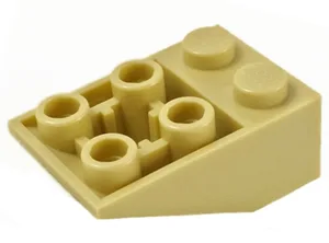 Slope, Inverted 33 3 x 2 with Flat Bottom Pin and Connections between Studs