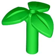 Plant Stem with Bar, 3 Leaves, and Small Pin Hole