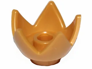 Minifigure, Headgear Crown Eggshell with 5 Points and Center Stud