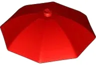 Minifigure, Utensil Umbrella Top with No Bottom Flaps, 6 x 6 with Top Stud