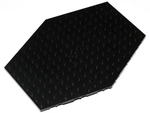 Plate, Modified 14 x 18 Hexagonal with Lowered 2 x 4 Bottom with 3 Pin Holes