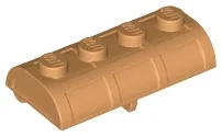 Container, Treasure Chest Lid Curved with Thick Hinge