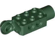 Technic, Brick Modified 2 x 3 with Pin Holes, Rotation Joint Ball Half Vertical, and Rotation Joint Socket