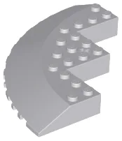 Brick, Round Corner 10 x 10 with Slope 33 Edge, Axle Hole, Facet Cutout