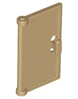 Door 1 x 2 x 3 with Vertical Handle, Mold for Tabless Frames