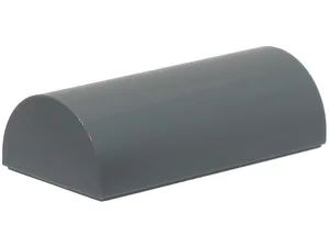 Slope, Curved 2 x 4 Double with Groove