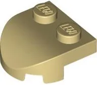 Brick, Round 2 x 2 x 2/3 Half Circle Extended with 2 Studs and Curved Top