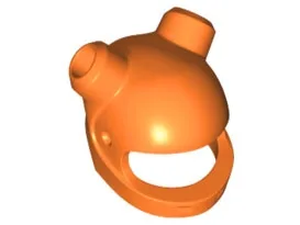 Minifigure, Headgear Helmet Motorcycle with 2 Angled Holes for Bars