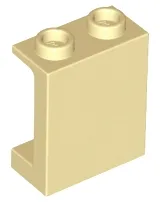 Panel 1 x 2 x 2 with Side Supports - Hollow Studs