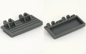 Hinge Train Gate 2 x 4 Locking Dual 2 Fingers without Rear Reinforcements