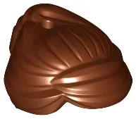 Minifigure, Hair Female Swept Back into Bun, Hole on Top